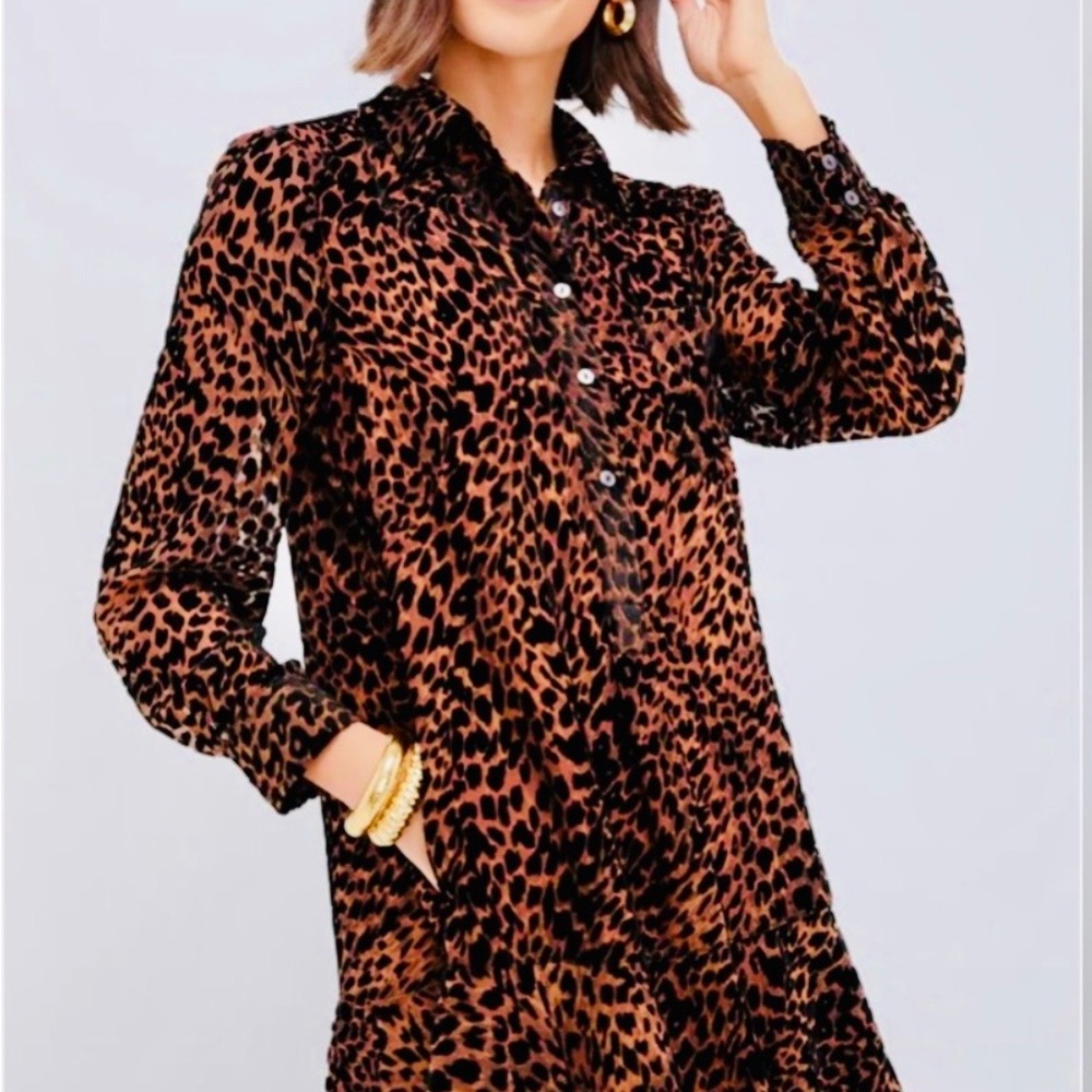 Tuckernuck Callahan  Long-Sleeve Shirt Dress in Brown and Black
